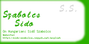 szabolcs sido business card