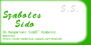 szabolcs sido business card